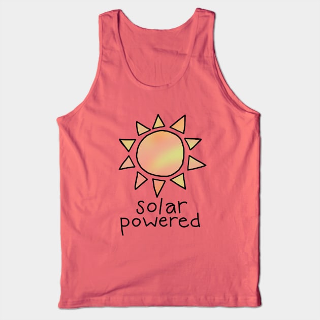 Solar Powered (color) Tank Top by Christine Borst Creative Studio